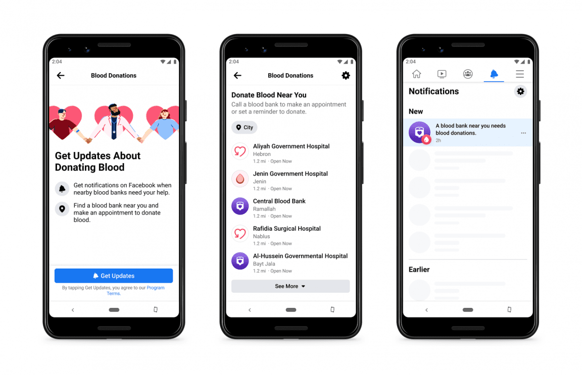Facebook Partners With Palestine’s Ministry of Health To Help Increase Blood Donations In Palestine