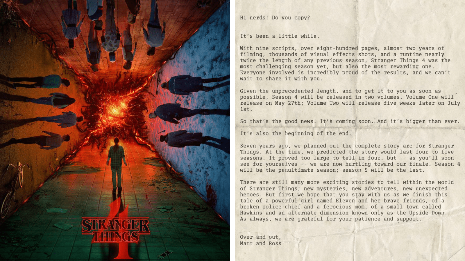 ‘Stranger Things’: The Duffer Brothers Reveal Supersized Season 4 Rollout and Share News About the Series’ Future ‘Stranger Things’: The Duffer Brothers Reveal Supersized Season 4 Rollout and Share News About the Series’ Future