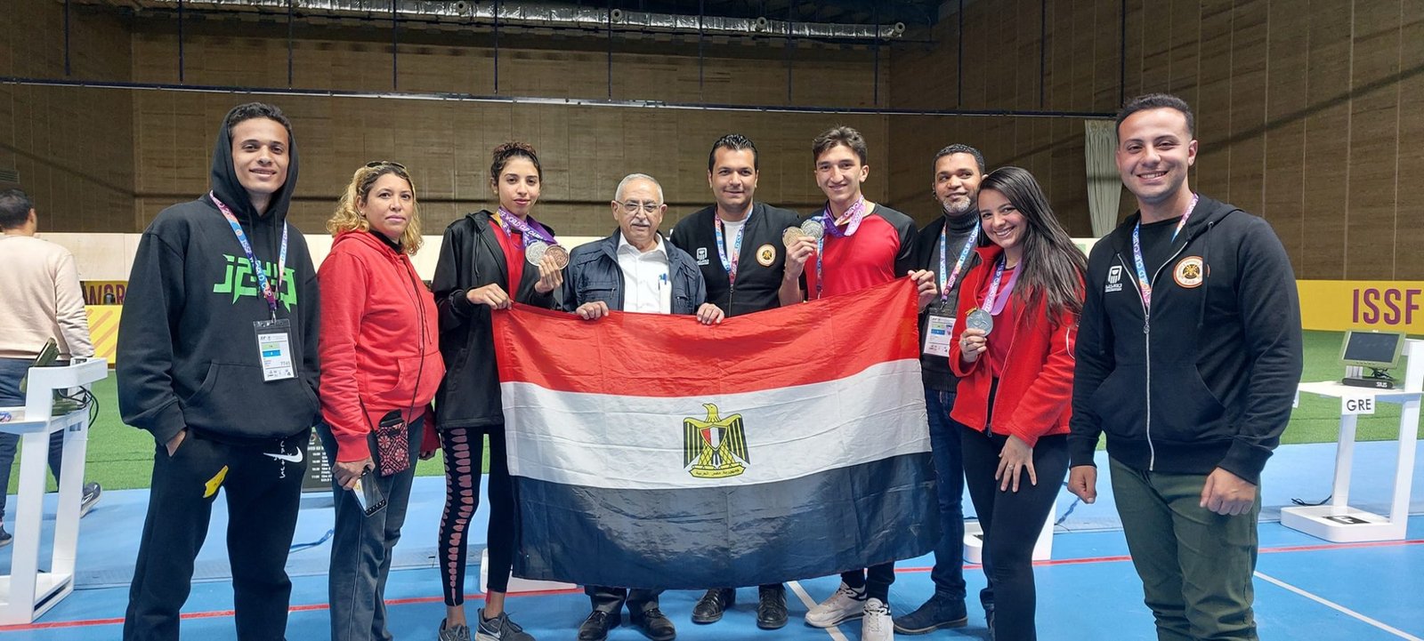 Egyptian National Shooting Team Places Second in Target Sprint World Shooting Championship
