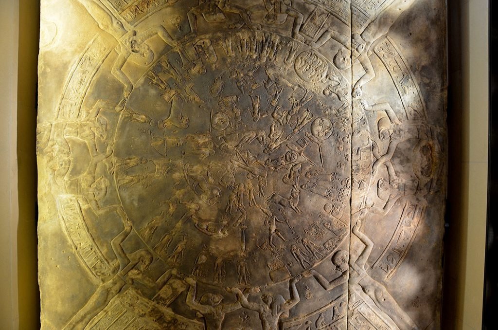 Dendera Zodiac as displayed in the museum of Louvre
