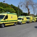Emergency ambulance vehicles in Egypt