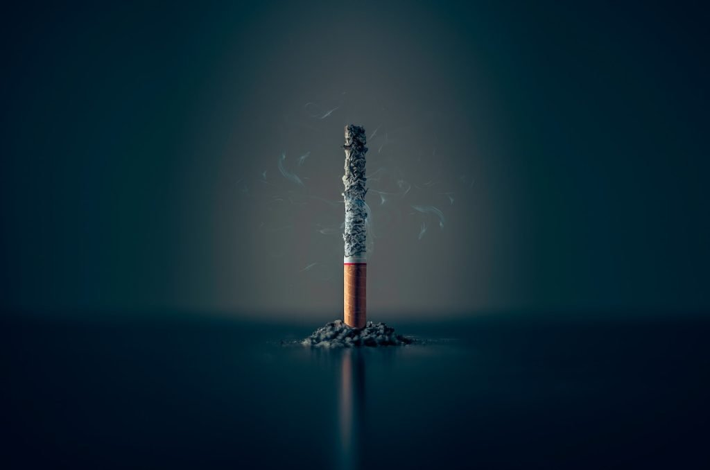 Quitting smoking for good - crush that cigarette