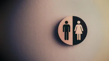 Male and Female Signage on Wall