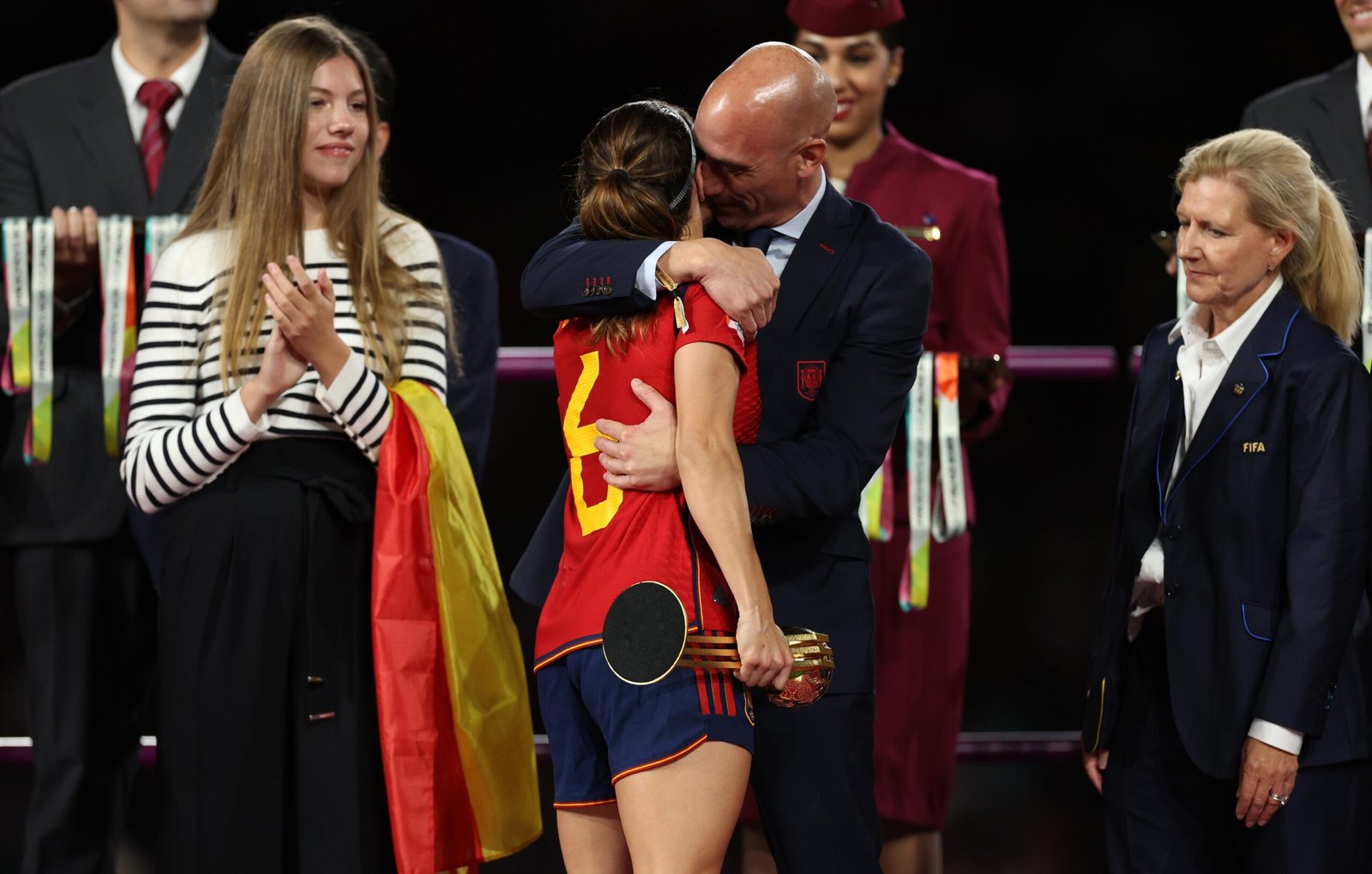 Spanish Football Federation President Accused of Non-Consensual Kiss Spanish Football Federation President Accused of Non Consensual Kiss