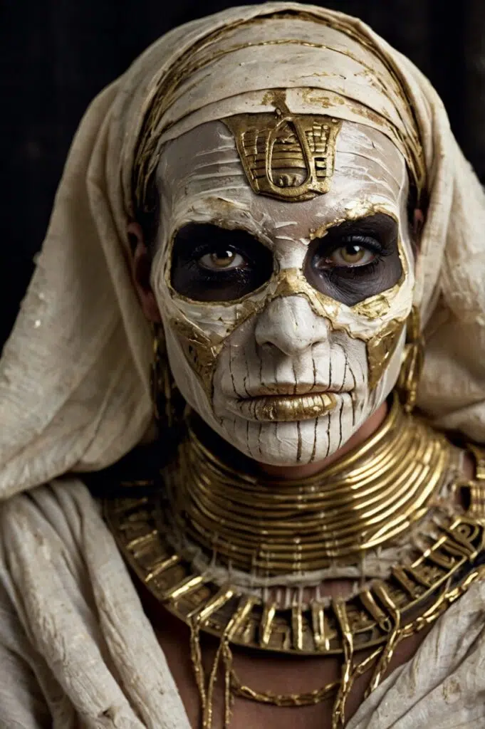 The Ultimate Egyptian-Inspired Halloween Costume Guide: 17 Creative, Spooky, and Last-Minute Ideas Leonardo Kino XL realistic image of a Cursed Mummywearing Torn 3