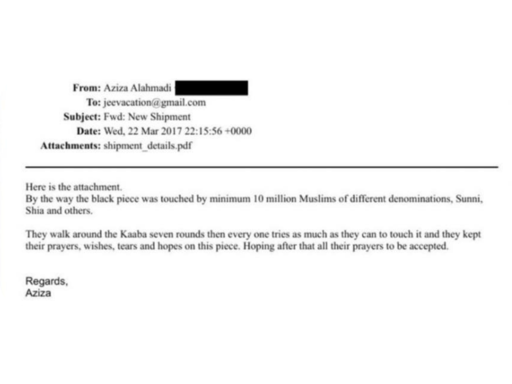 Unseen Photos, Secret Emails, smuggled religious pieces (5)