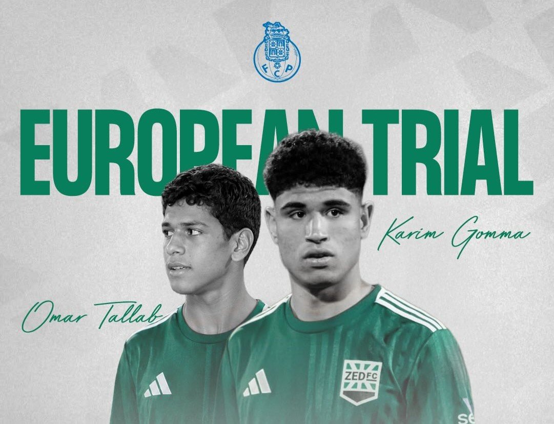 ZED FC Duo Omar Talleb and Karim Gomaa Begin Two Week Trial at FC Porto B ZED FC
