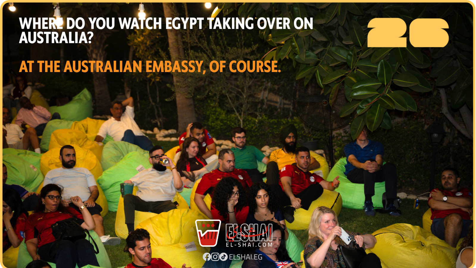 Where do you watch Egypt taking over on Australia? At the Australian Embassy, Of Course. Where do you watch egypt taking over on australia? At the australian embassy, of course.